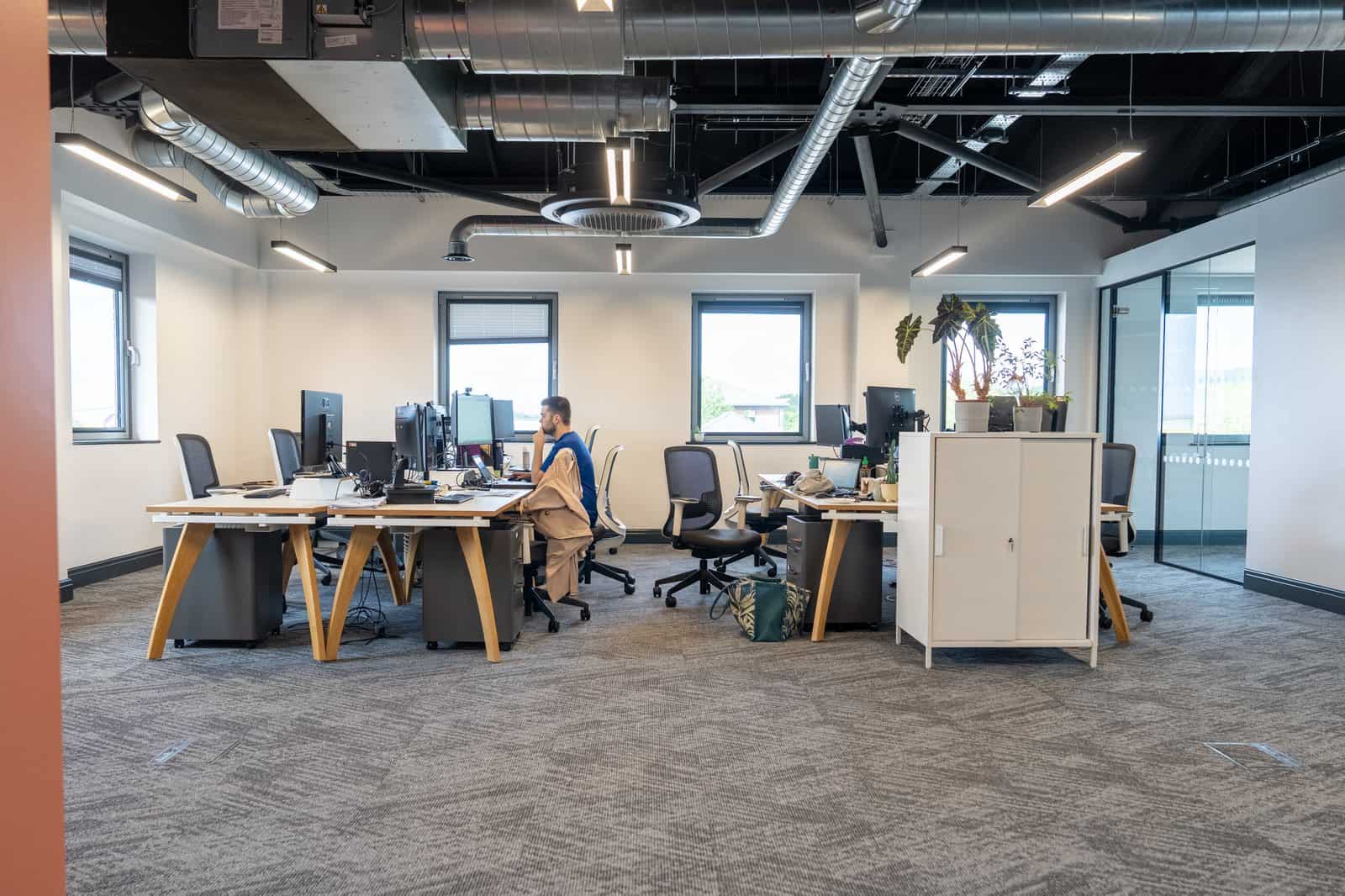 Viro open plan office fit-out in Llanishen, Cardiff, delivered by OLLYWOOD